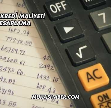 Yıllık Kredi Maliyeti Hesaplama