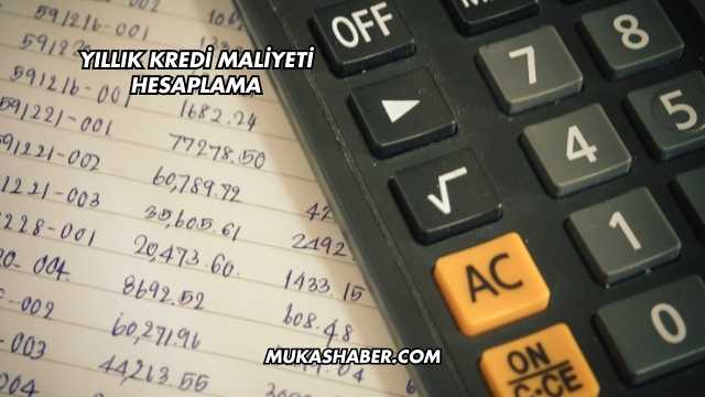 Yıllık Kredi Maliyeti Hesaplama