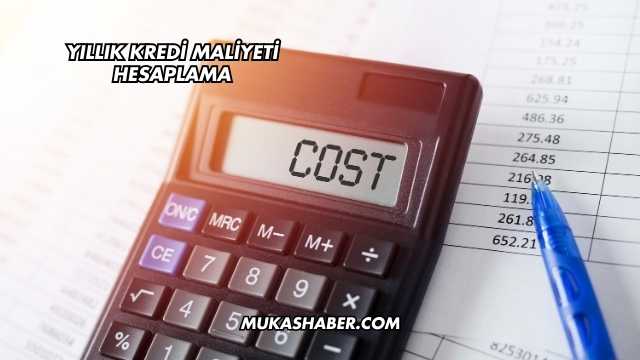Yıllık Kredi Maliyeti Hesaplama