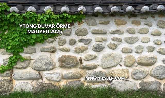 Ytong Duvar Örme Maliyeti 2025