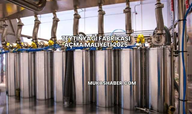 Zeytinyağı Fabrikası Açma Maliyeti 2025