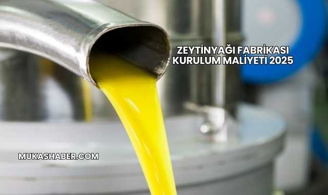 Zeytinyağı Fabrikası Kurulum Maliyeti 2025