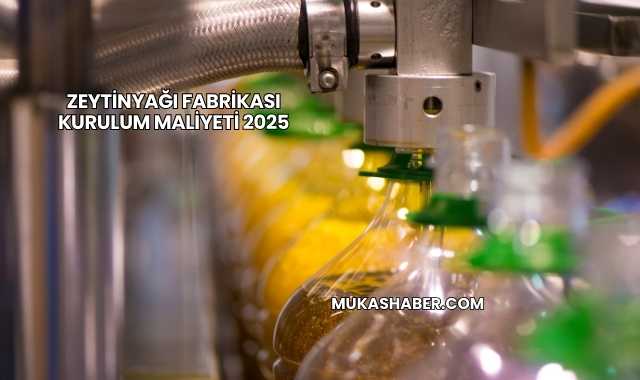 Zeytinyağı Fabrikası Kurulum Maliyeti 2025