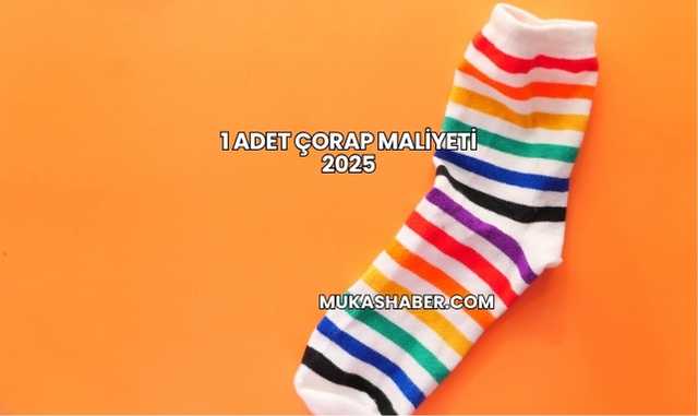 1 Adet Çorap Maliyeti 2025