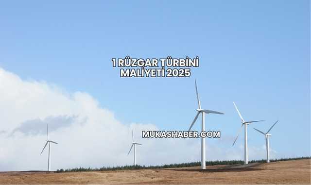 1 Rüzgar Türbini Maliyeti 2025
