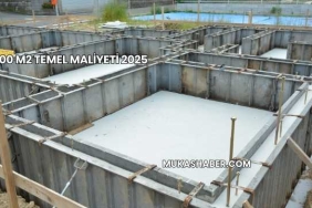 100 m2 Temel Maliyeti 2025