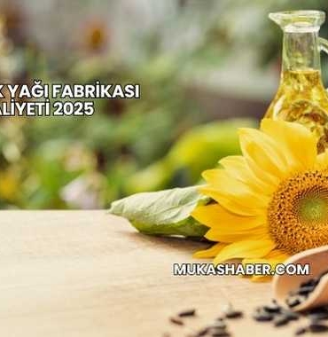 Ayçiçek Yağı Fabrikası Maliyeti 2025