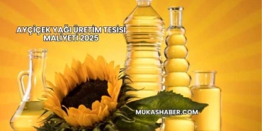 Ayçiçek Yağı Üretim Tesisi Maliyeti 2025
