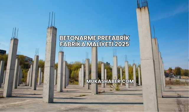 Betonarme Prefabrik Fabrika Maliyeti 2025