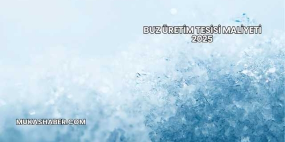 Buz Üretim Tesisi Maliyeti 2025