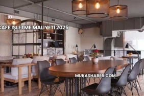 Cafe İşletme Maliyeti 2025