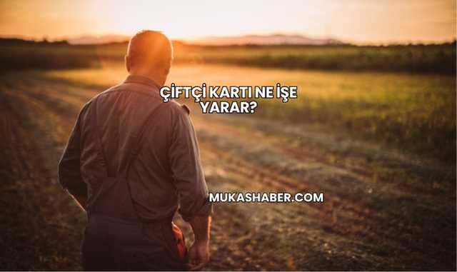 Çiftçi Kartı Ne İşe Yarar?