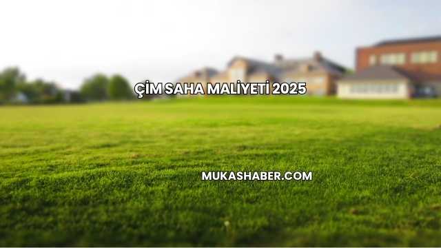 Çim Saha Maliyeti 2025