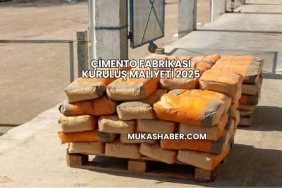 Çimento Fabrikası Kuruluş Maliyeti 2025