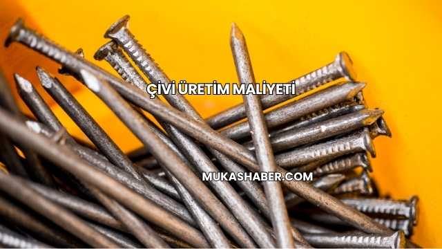 Çivi Üretim Maliyeti