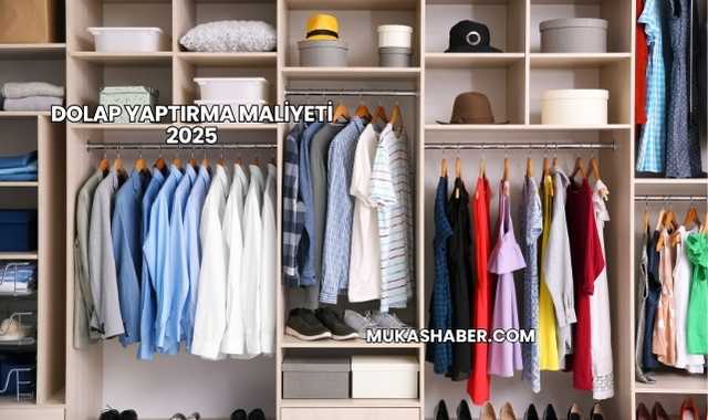 Dolap Yaptırma Maliyeti 2025