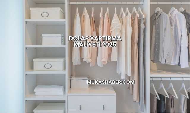 Dolap Yaptırma Maliyeti 2025