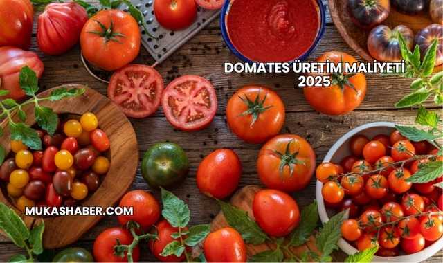 Domates Üretim Maliyeti 2025