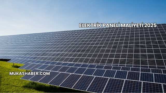 Elektrik Paneli Maliyeti 2025