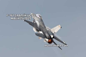 F-16 1 Saatlik Uçuş Maliyeti 2025