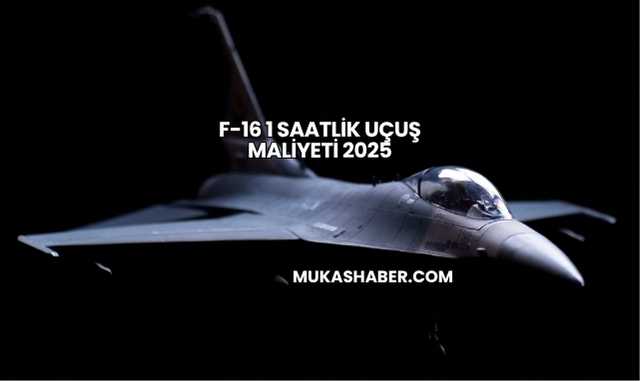 F-16 1 Saatlik Uçuş Maliyeti 2025