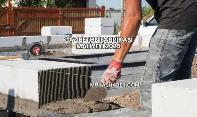 Gaz Beton Fabrikası Maliyeti 2025