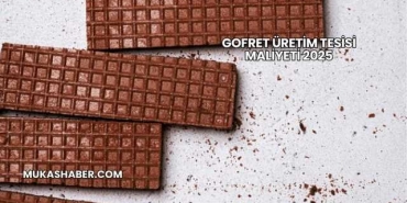 Gofret Üretim Tesisi Maliyeti 2025