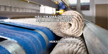 Halı Yıkama Dükkanı Açma Maliyeti 2025