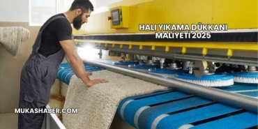 Halı Yıkama Dükkanı Maliyeti 2025