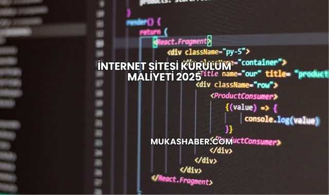 İnternet Sitesi Kurulum Maliyeti 2025