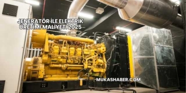 Jeneratör ile Elektrik Üretimi Maliyeti 2025