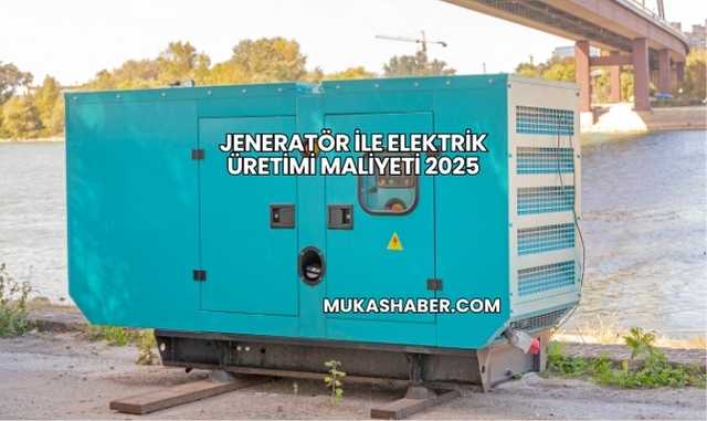 Jeneratör ile Elektrik Üretimi Maliyeti 2025
