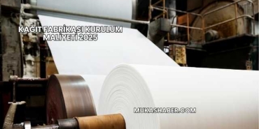 Kağıt Fabrikası Kurulum Maliyeti 2025