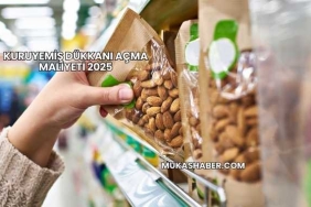 Kuruyemiş Dükkanı Açma Maliyeti 2025