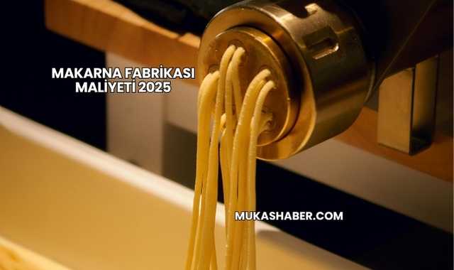Makarna Fabrikası Maliyeti 2025