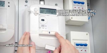 Ortak Elektrik Sayacı Ayırma Maliyeti 2025