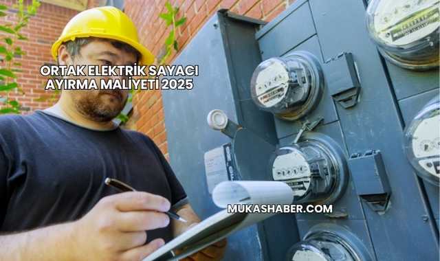 Ortak Elektrik Sayacı Ayırma Maliyeti 2025