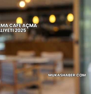 Ortalama Cafe Açma Maliyeti 2025
