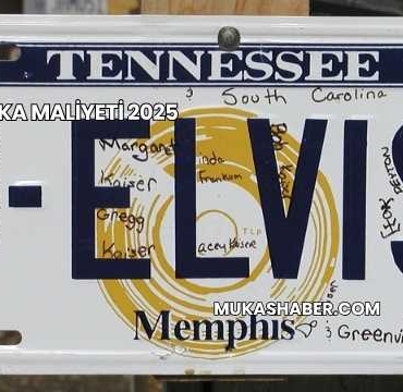 Özel Plaka Maliyeti 2025