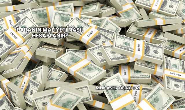 Paranın Maliyeti Nasıl Hesaplanır?