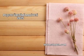 Peçete Üretimi Maliyeti 2025