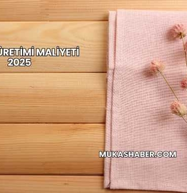 Peçete Üretimi Maliyeti 2025