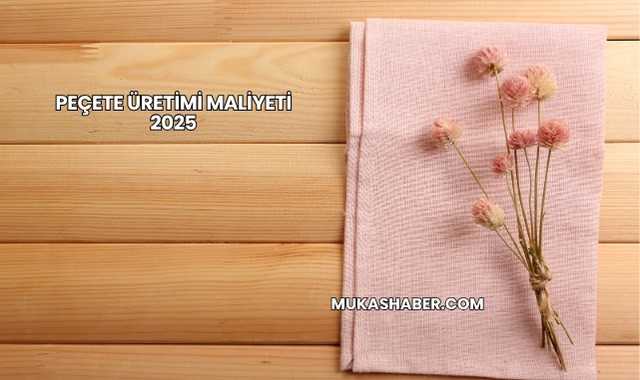Peçete Üretimi Maliyeti 2025
