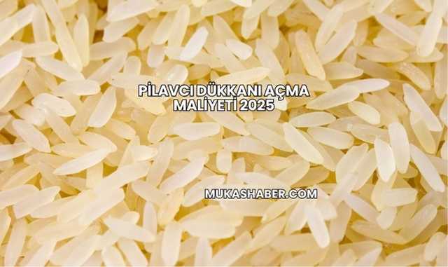 Pilavcı Dükkanı Açma Maliyeti 2025