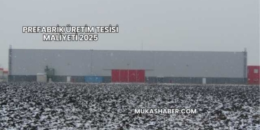 Prefabrik Üretim Tesisi Maliyeti 2025