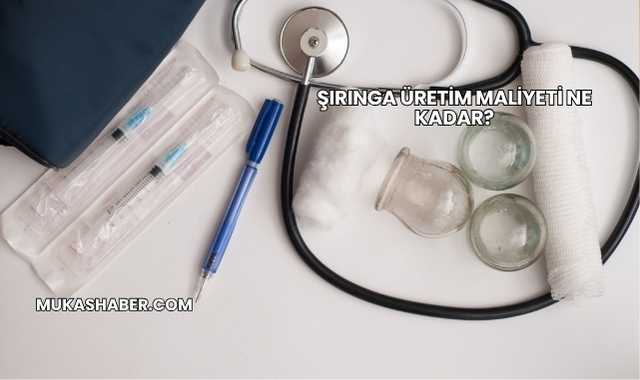 Şırınga Üretim Maliyeti Ne Kadar?