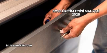 Söve Üretim Tesisi Maliyeti 2025