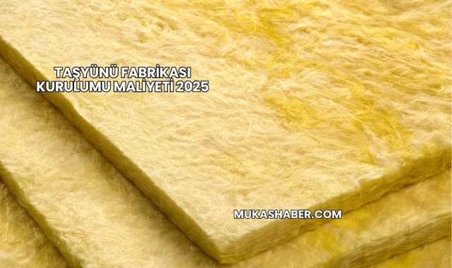 Taşyünü Fabrikası Kurulumu Maliyeti 2025