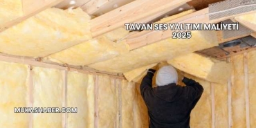 Tavan Ses Yalıtımı Maliyeti 2025