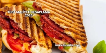 Tost Maliyeti Hesaplama 2025